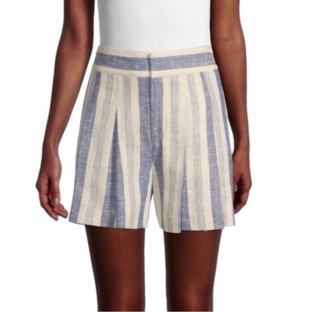 Alice + Olivia Linen Blend Striped Shorts Sz. 4